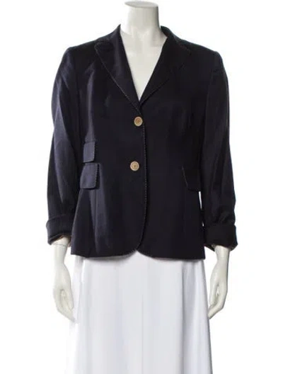 Pre-owned Akris Cashmere Blazer In Blue