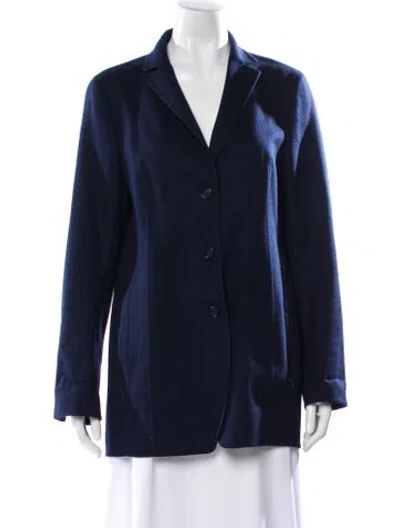 Pre-owned Akris Cashmere Blazer In Blue