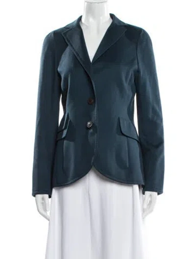 Pre-owned Akris Cashmere Blazer In Blue