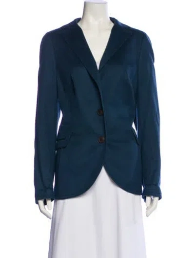 Pre-owned Akris Cashmere Blazer In Blue