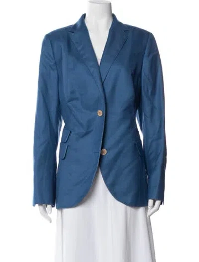 Pre-owned Akris Cashmere Blazer In Blue
