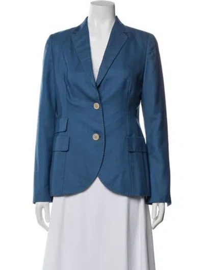 Pre-owned Akris Cashmere Blazer In Blue