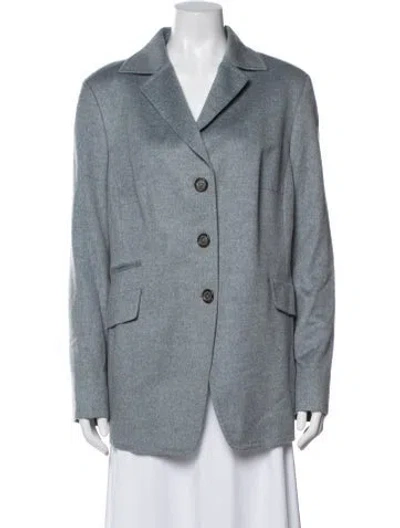 Pre-owned Akris Cashmere Blazer In Blue