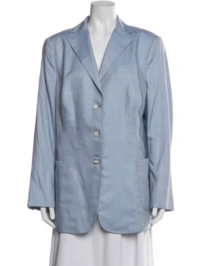 Pre-owned Akris Cashmere Blazer In Blue