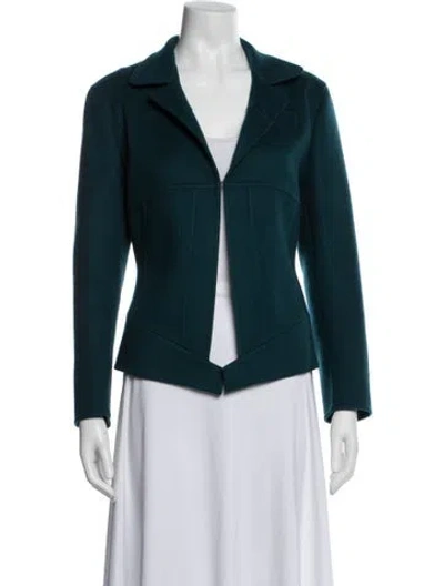 Pre-owned Akris Cashmere Blazer In Blue