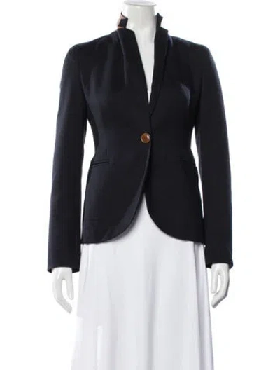 Pre-owned Akris Cashmere Blazer In Blue