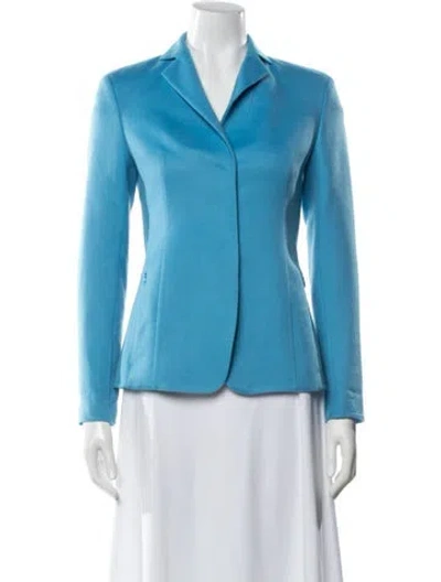 Pre-owned Akris Cashmere Blazer In Blue
