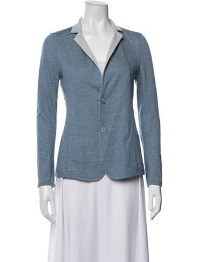 Pre-owned Akris Cashmere Blazer In Blue