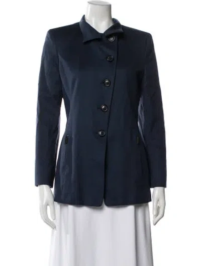 Pre-owned Akris Cashmere Blazer In Blue