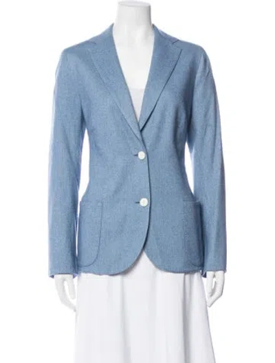 Pre-owned Akris Cashmere Blazer In Blue