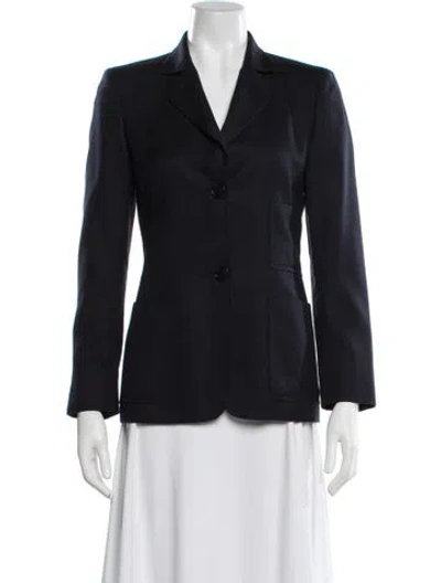 Pre-owned Akris Cashmere Blazer In Blue