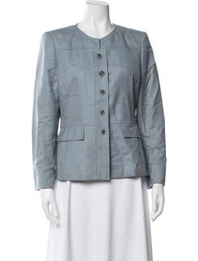 Pre-owned Akris Cashmere Blazer In Blue