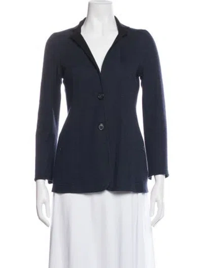 Pre-owned Akris Cashmere Blazer In Blue