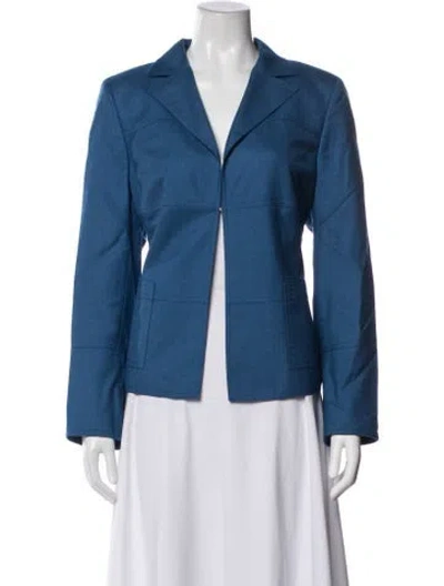 Pre-owned Akris Cashmere Blazer In Blue