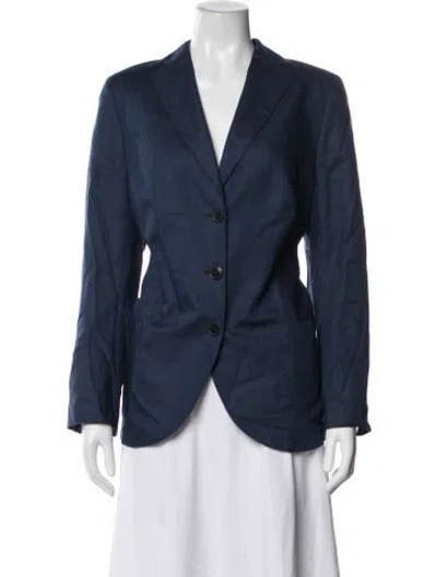 Pre-owned Akris Cashmere Blazer In Blue