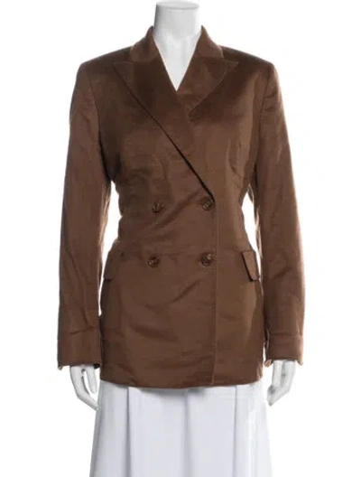 Pre-owned Akris Cashmere Blazer In Brown