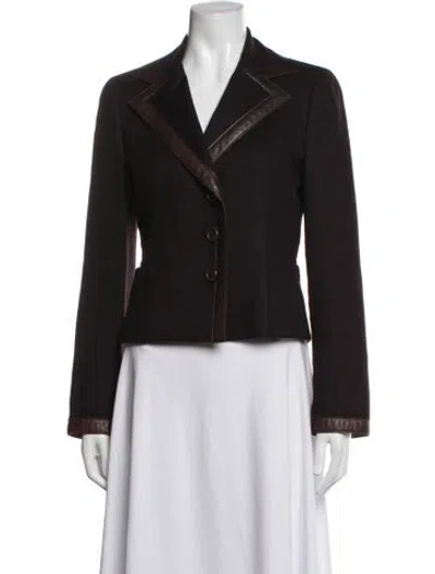 Pre-owned Akris Cashmere Blazer In Brown