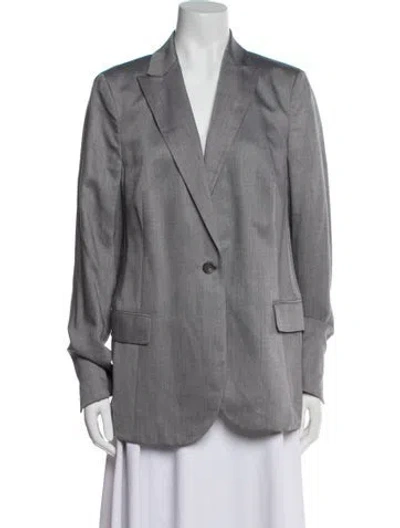 Pre-owned Akris Cashmere Blazer In Gray