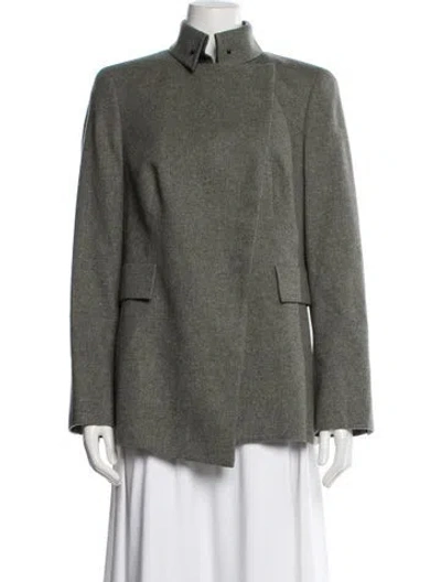 Pre-owned Akris Cashmere Blazer In Gray