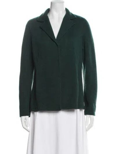 Pre-owned Akris Cashmere Blazer In Green