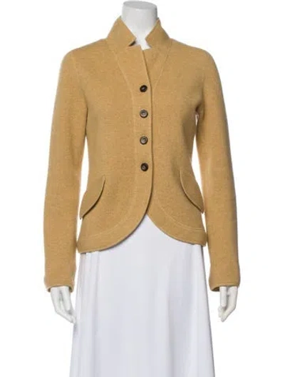 Pre-owned Akris Cashmere Blazer In Neutral