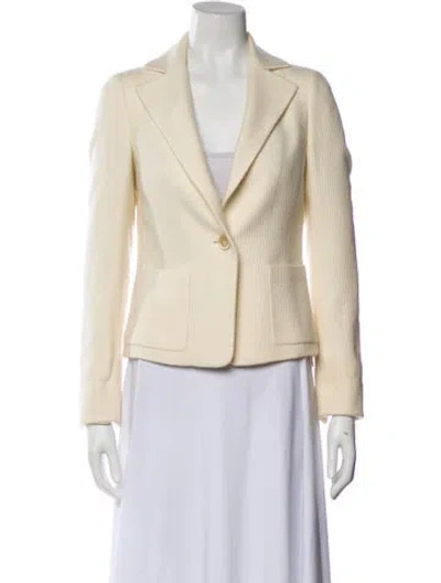 Pre-owned Akris Cashmere Blazer In Neutral