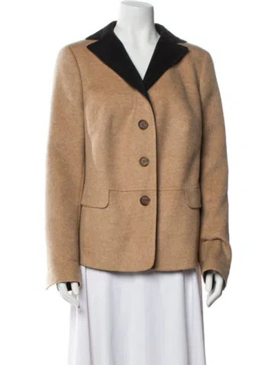 Pre-owned Akris Cashmere Blazer In Neutral