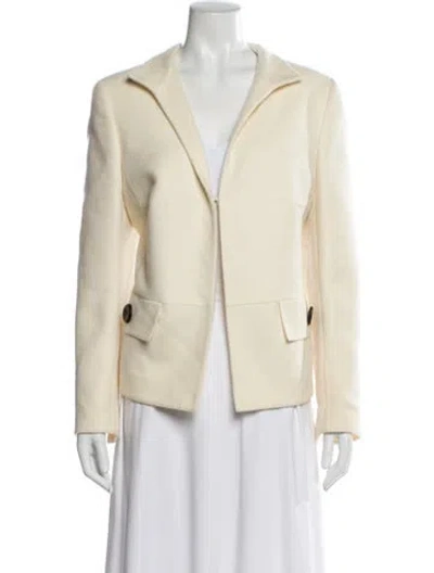 Pre-owned Akris Cashmere Blazer In Neutral