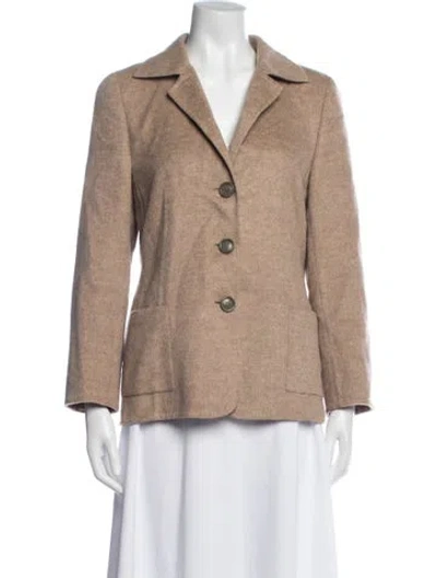 Pre-owned Akris Cashmere Blazer In Neutral
