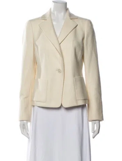 Pre-owned Akris Cashmere Blazer In Neutral