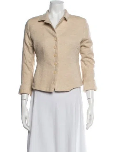Pre-owned Akris Cashmere Blazer In Neutrals