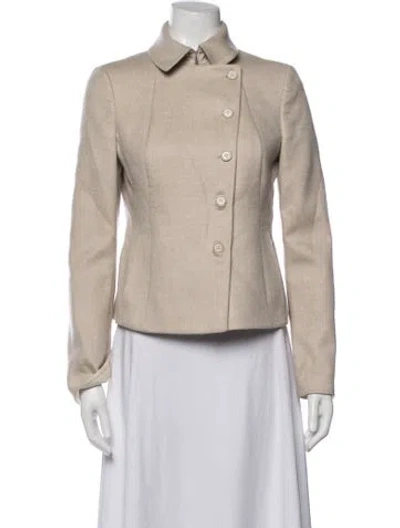 Pre-owned Akris Cashmere Blazer In Neutrals