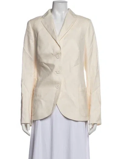 Pre-owned Akris Cashmere Blazer In Neutrals