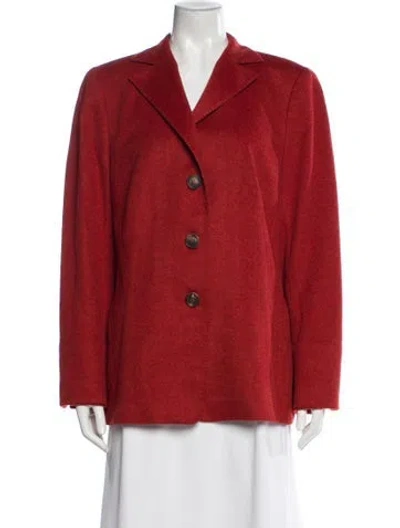 Pre-owned Akris Cashmere Blazer In Orange