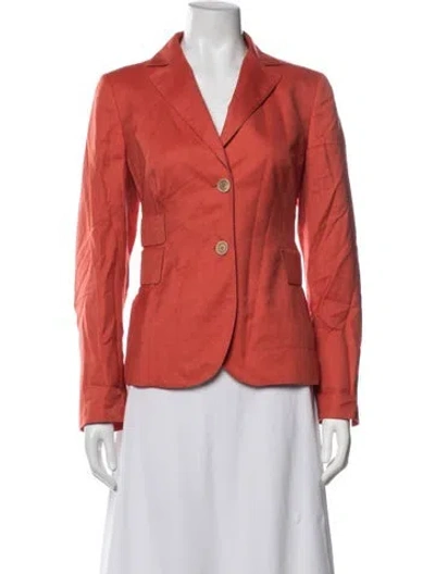 Pre-owned Akris Cashmere Blazer In Orange