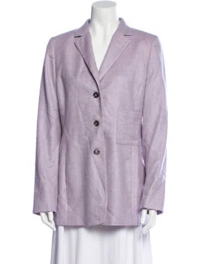 Pre-owned Akris Cashmere Blazer In Purple