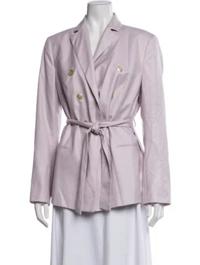 Pre-owned Akris Cashmere Blazer In Purple