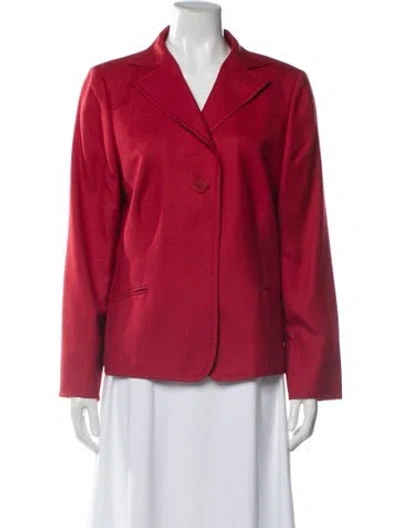 Pre-owned Akris Cashmere Blazer In Red