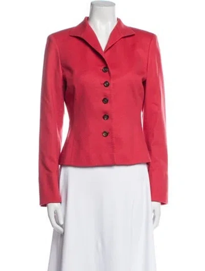 Pre-owned Akris Cashmere Blazer In Red