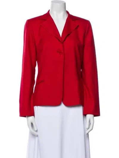 Pre-owned Akris Cashmere Blazer In Red
