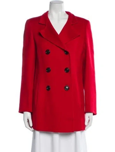 Pre-owned Akris Cashmere Blazer In Red