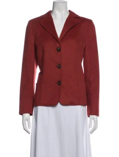 Pre-owned Akris Cashmere Blazer In Red