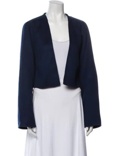 Pre-owned Akris Cashmere Bolero In Blue