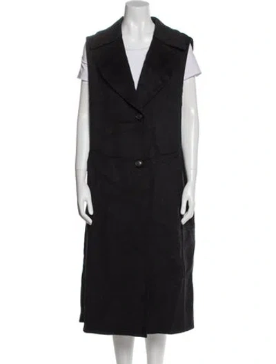 Pre-owned Akris Cashmere Coat In Black