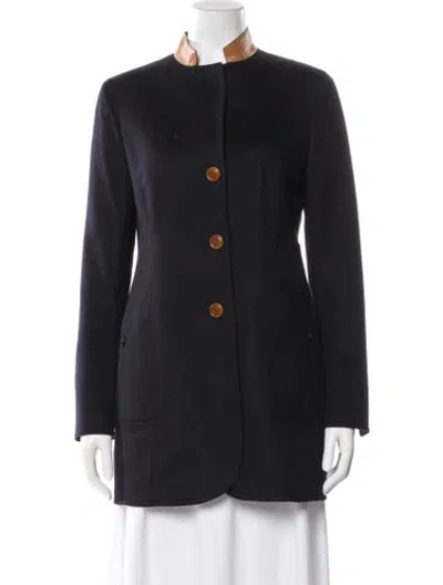 Pre-owned Akris Cashmere Coat In Black