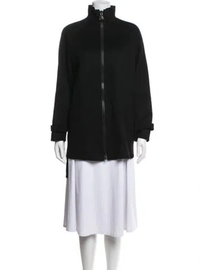 Pre-owned Akris Cashmere Coat In Black