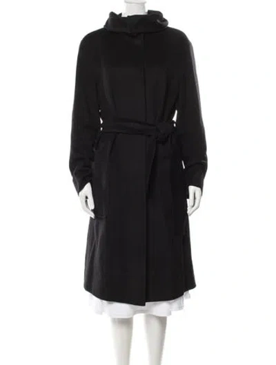 Pre-owned Akris Cashmere Coat In Black