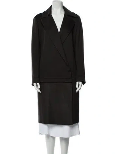 Pre-owned Akris Cashmere Coat In Brown