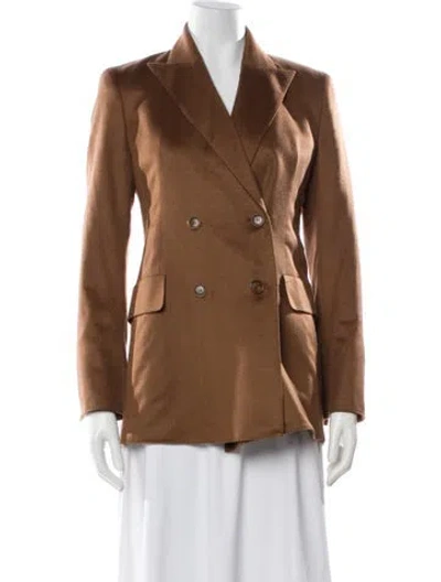Pre-owned Akris Cashmere Coat In Brown