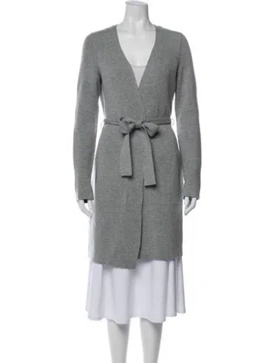 Pre-owned Akris Cashmere Coat In Gray